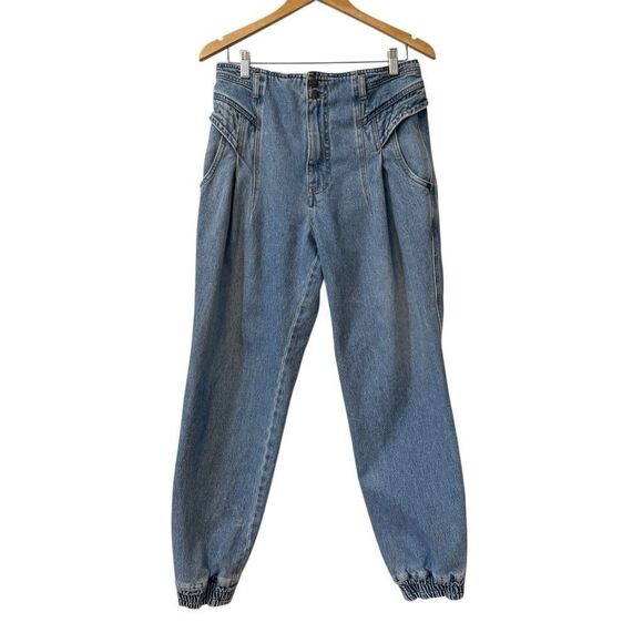 Retrofete Miriam Pant Jeans Size 29 High Rise Balloon Leg Cotton - Picture 1 of 15